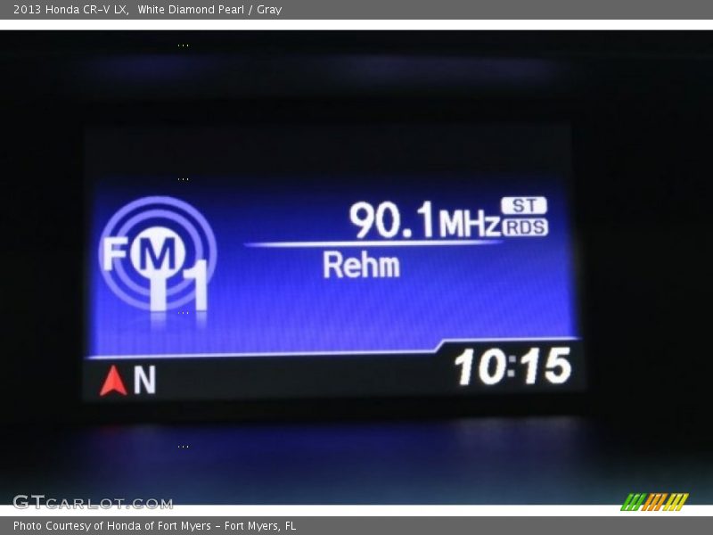 White Diamond Pearl / Gray 2013 Honda CR-V LX