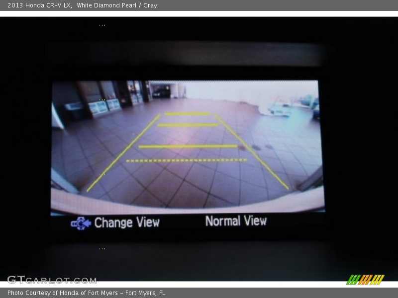 White Diamond Pearl / Gray 2013 Honda CR-V LX