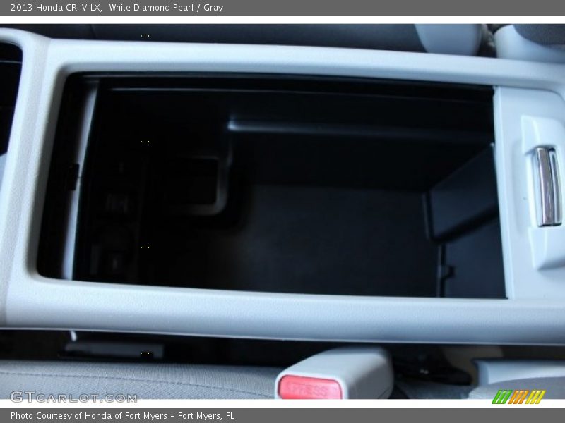 White Diamond Pearl / Gray 2013 Honda CR-V LX