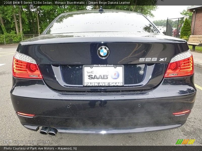 Monaco Blue Metallic / Cream Beige Dakota Leather 2008 BMW 5 Series 528xi Sedan