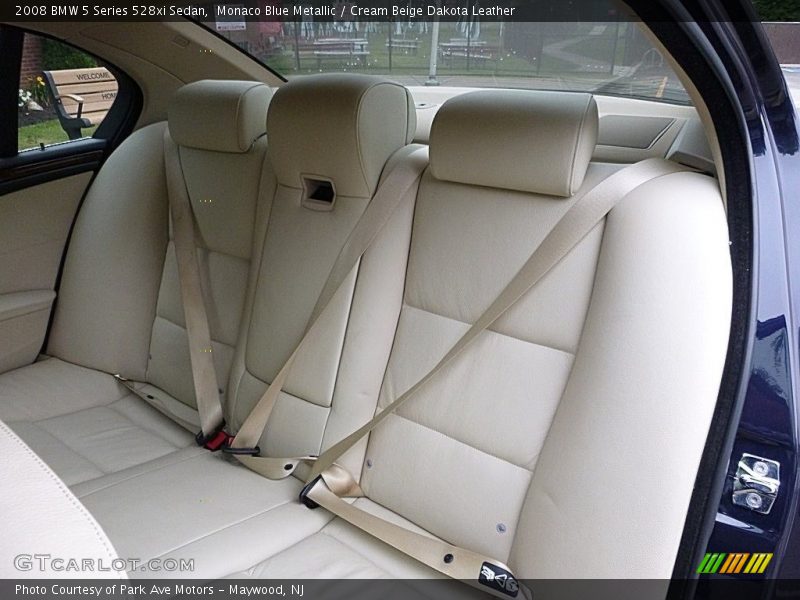 Monaco Blue Metallic / Cream Beige Dakota Leather 2008 BMW 5 Series 528xi Sedan