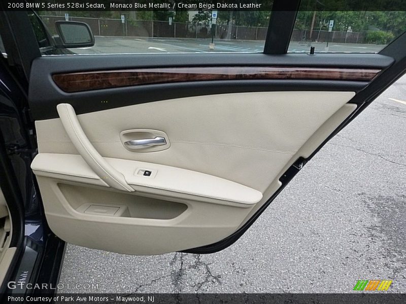 Monaco Blue Metallic / Cream Beige Dakota Leather 2008 BMW 5 Series 528xi Sedan