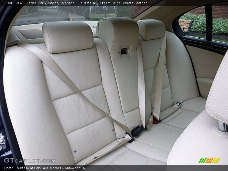 Monaco Blue Metallic / Cream Beige Dakota Leather 2008 BMW 5 Series 528xi Sedan