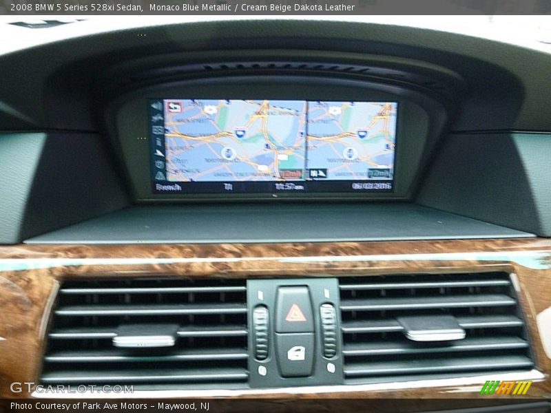 Monaco Blue Metallic / Cream Beige Dakota Leather 2008 BMW 5 Series 528xi Sedan