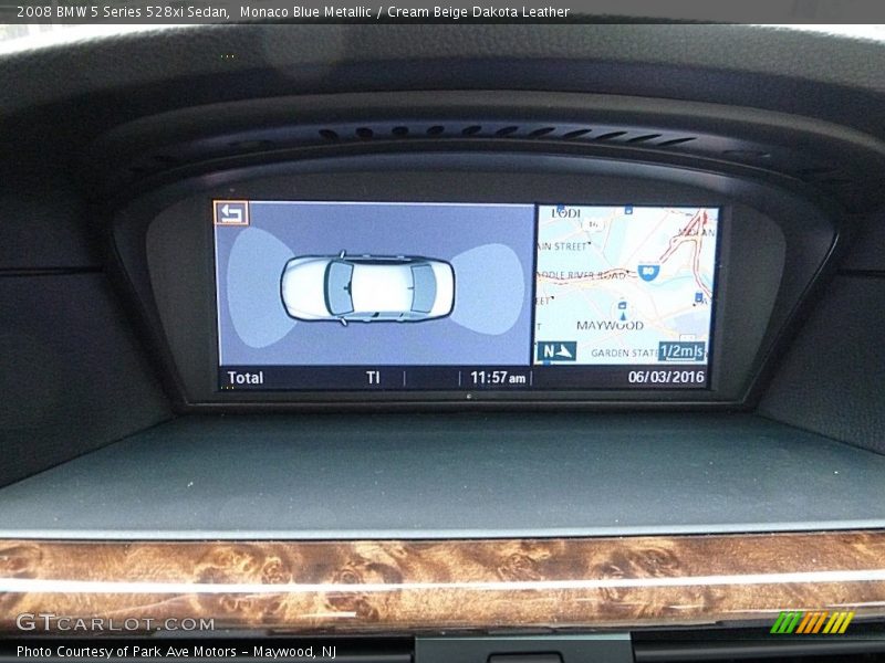 Monaco Blue Metallic / Cream Beige Dakota Leather 2008 BMW 5 Series 528xi Sedan