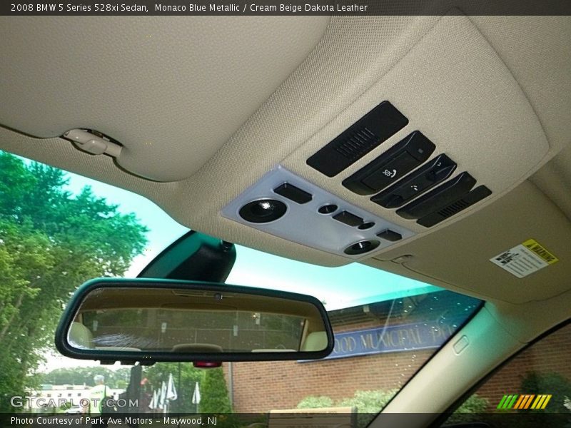 Monaco Blue Metallic / Cream Beige Dakota Leather 2008 BMW 5 Series 528xi Sedan