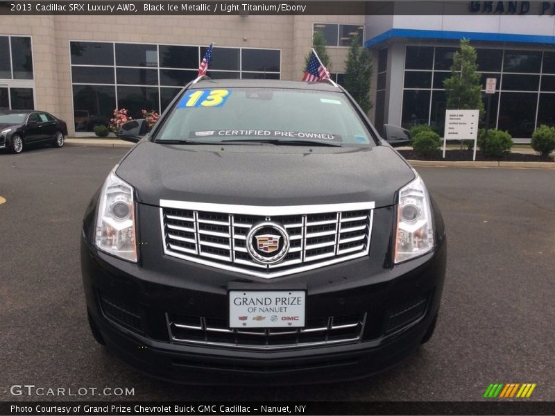 Black Ice Metallic / Light Titanium/Ebony 2013 Cadillac SRX Luxury AWD