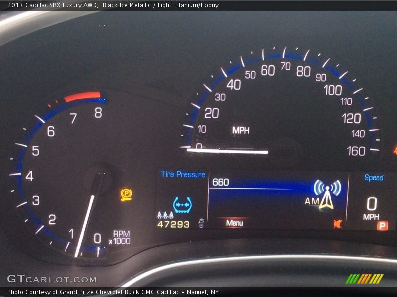 Black Ice Metallic / Light Titanium/Ebony 2013 Cadillac SRX Luxury AWD