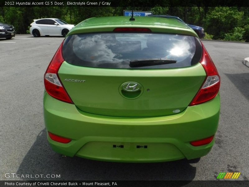 Electrolyte Green / Gray 2012 Hyundai Accent GS 5 Door