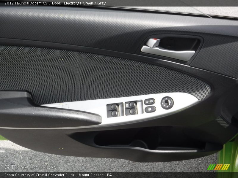 Electrolyte Green / Gray 2012 Hyundai Accent GS 5 Door