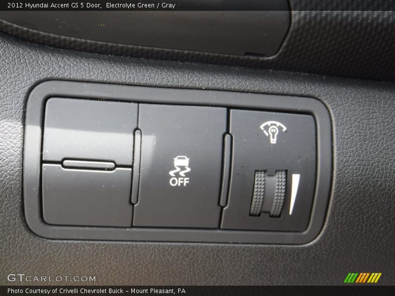 Electrolyte Green / Gray 2012 Hyundai Accent GS 5 Door
