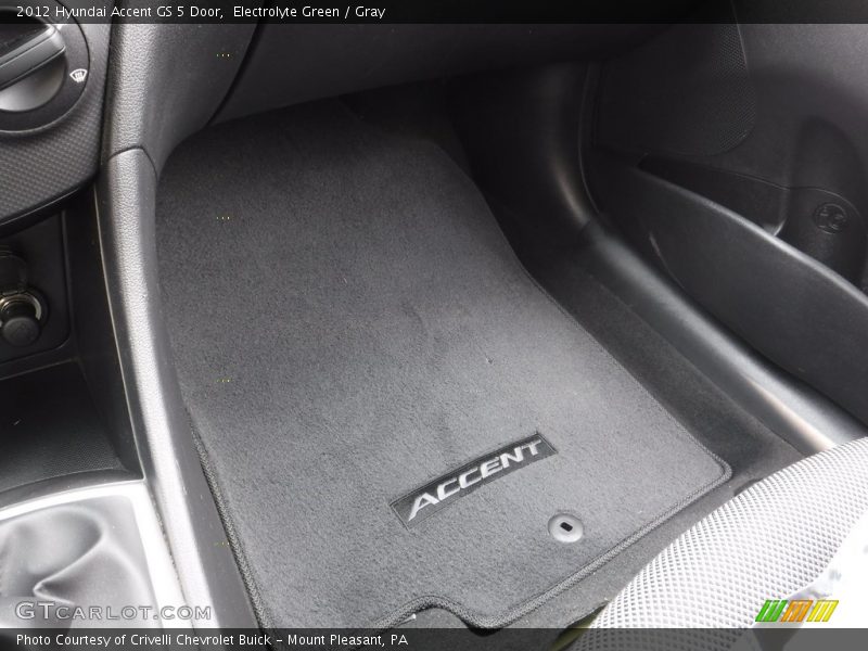 Electrolyte Green / Gray 2012 Hyundai Accent GS 5 Door