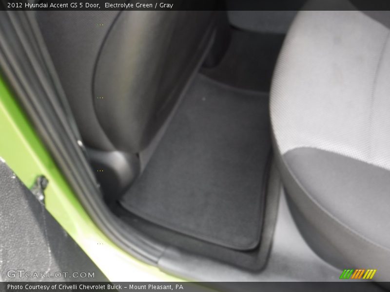 Electrolyte Green / Gray 2012 Hyundai Accent GS 5 Door