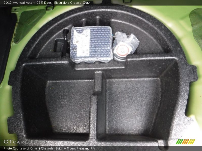 Electrolyte Green / Gray 2012 Hyundai Accent GS 5 Door