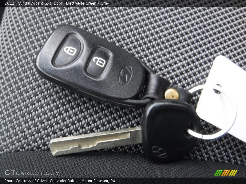 Electrolyte Green / Gray 2012 Hyundai Accent GS 5 Door