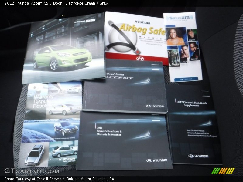 Electrolyte Green / Gray 2012 Hyundai Accent GS 5 Door