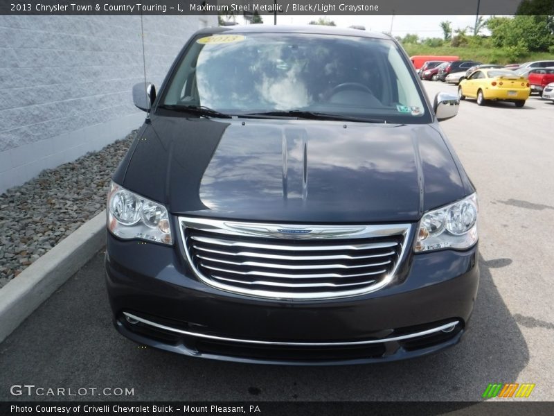 Maximum Steel Metallic / Black/Light Graystone 2013 Chrysler Town & Country Touring - L