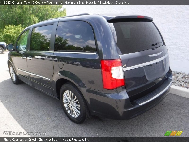 Maximum Steel Metallic / Black/Light Graystone 2013 Chrysler Town & Country Touring - L