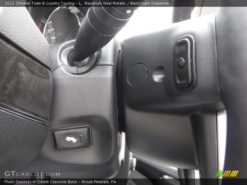 Maximum Steel Metallic / Black/Light Graystone 2013 Chrysler Town & Country Touring - L