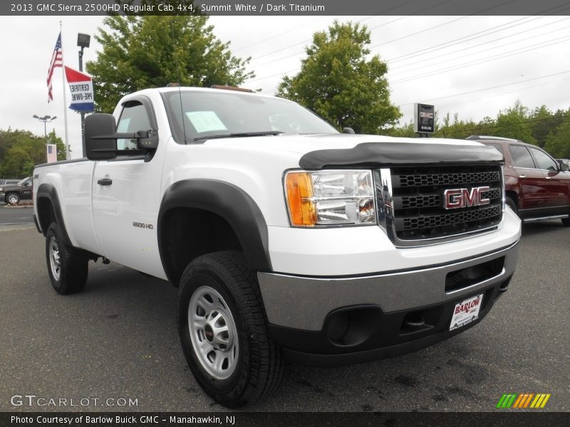 Summit White / Dark Titanium 2013 GMC Sierra 2500HD Regular Cab 4x4