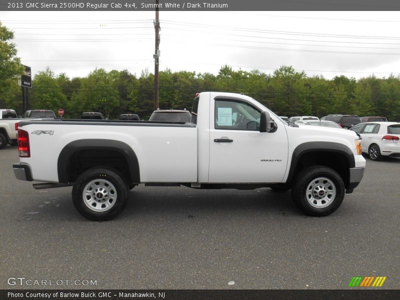 Summit White / Dark Titanium 2013 GMC Sierra 2500HD Regular Cab 4x4