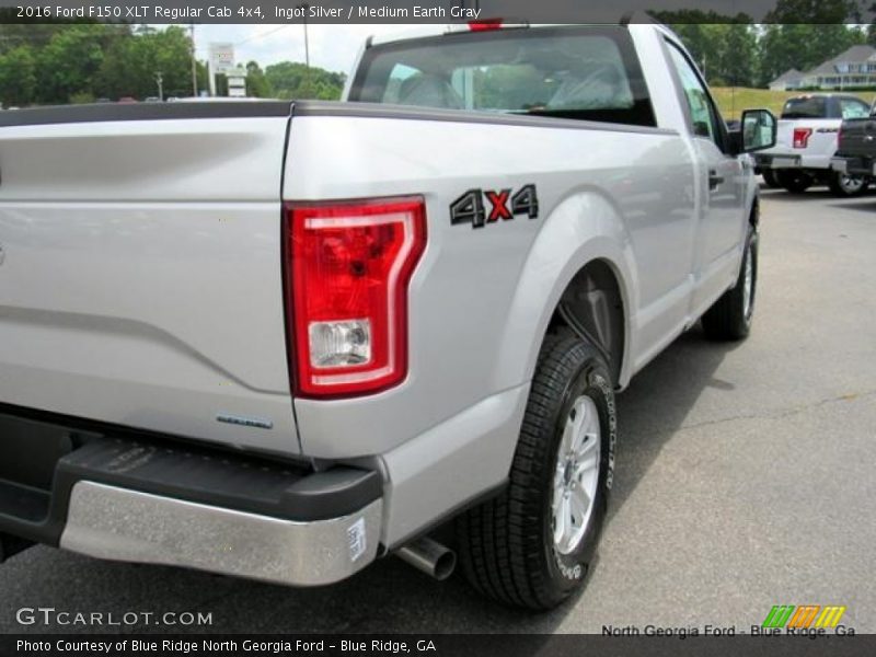 Ingot Silver / Medium Earth Gray 2016 Ford F150 XLT Regular Cab 4x4