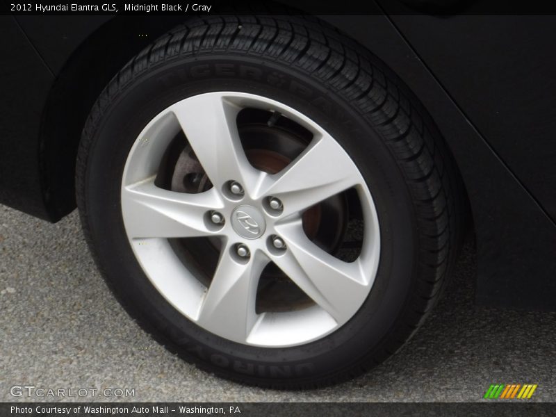 Midnight Black / Gray 2012 Hyundai Elantra GLS