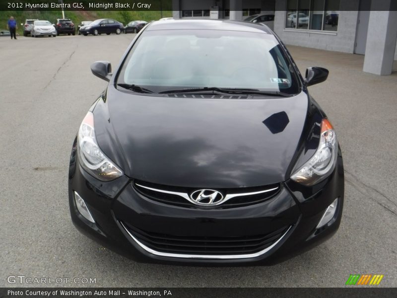 Midnight Black / Gray 2012 Hyundai Elantra GLS