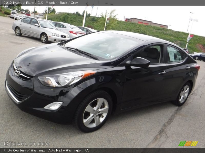 Midnight Black / Gray 2012 Hyundai Elantra GLS