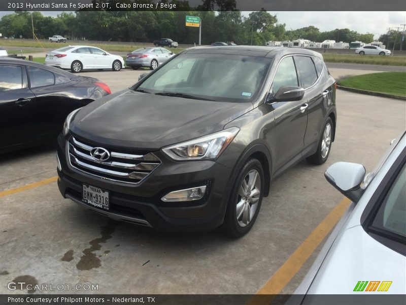 Cabo Bronze / Beige 2013 Hyundai Santa Fe Sport 2.0T
