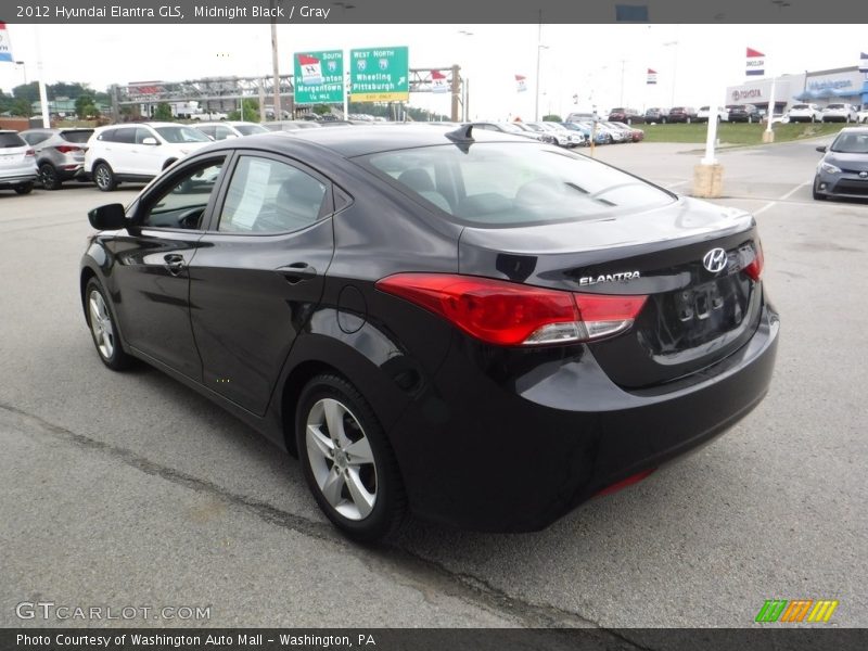 Midnight Black / Gray 2012 Hyundai Elantra GLS