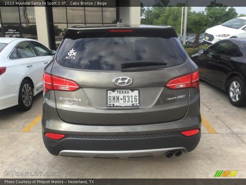 Cabo Bronze / Beige 2013 Hyundai Santa Fe Sport 2.0T