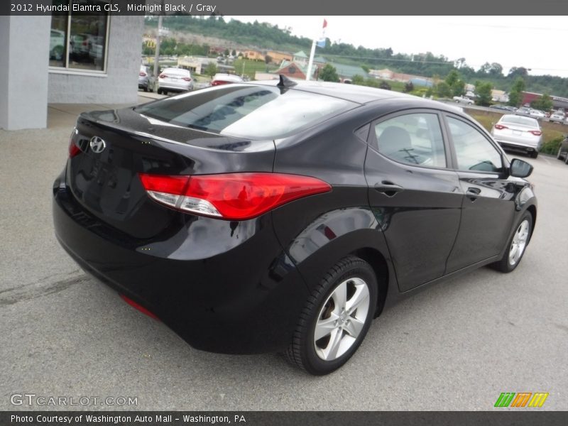 Midnight Black / Gray 2012 Hyundai Elantra GLS