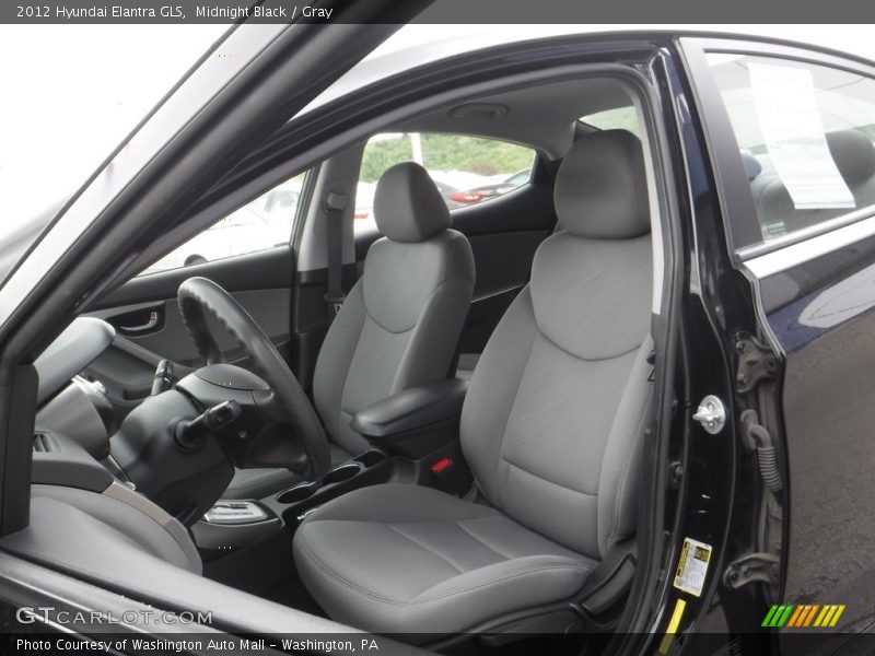 Midnight Black / Gray 2012 Hyundai Elantra GLS