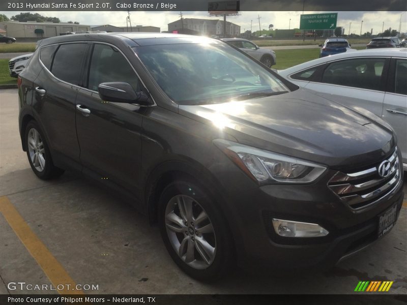 Cabo Bronze / Beige 2013 Hyundai Santa Fe Sport 2.0T