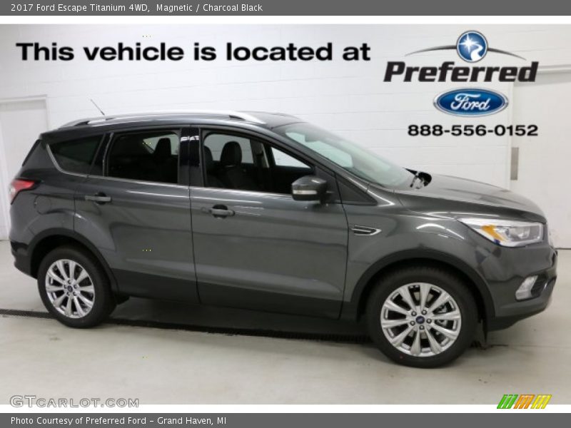 Magnetic / Charcoal Black 2017 Ford Escape Titanium 4WD