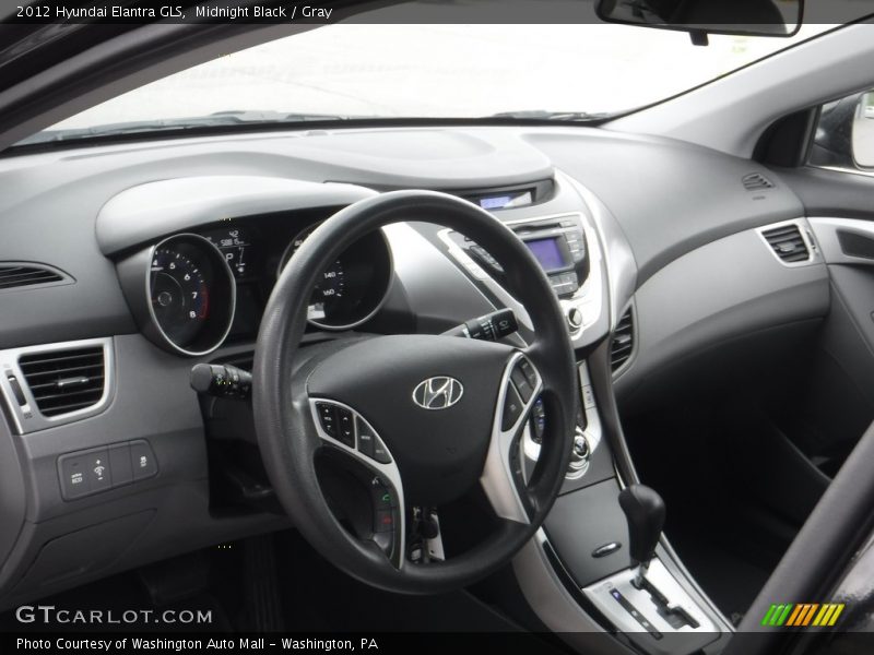 Midnight Black / Gray 2012 Hyundai Elantra GLS