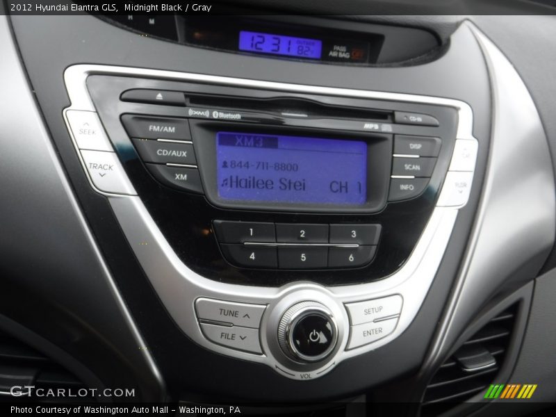 Midnight Black / Gray 2012 Hyundai Elantra GLS