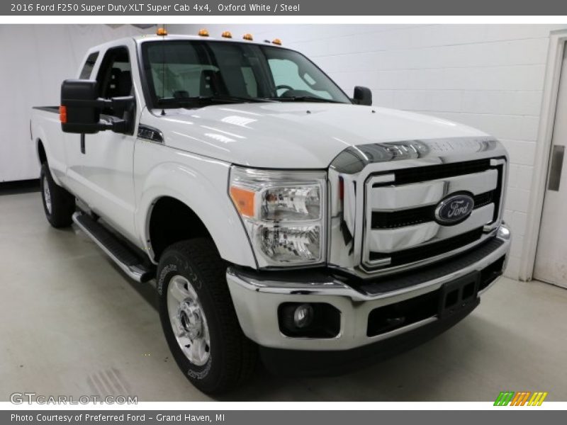 Oxford White / Steel 2016 Ford F250 Super Duty XLT Super Cab 4x4
