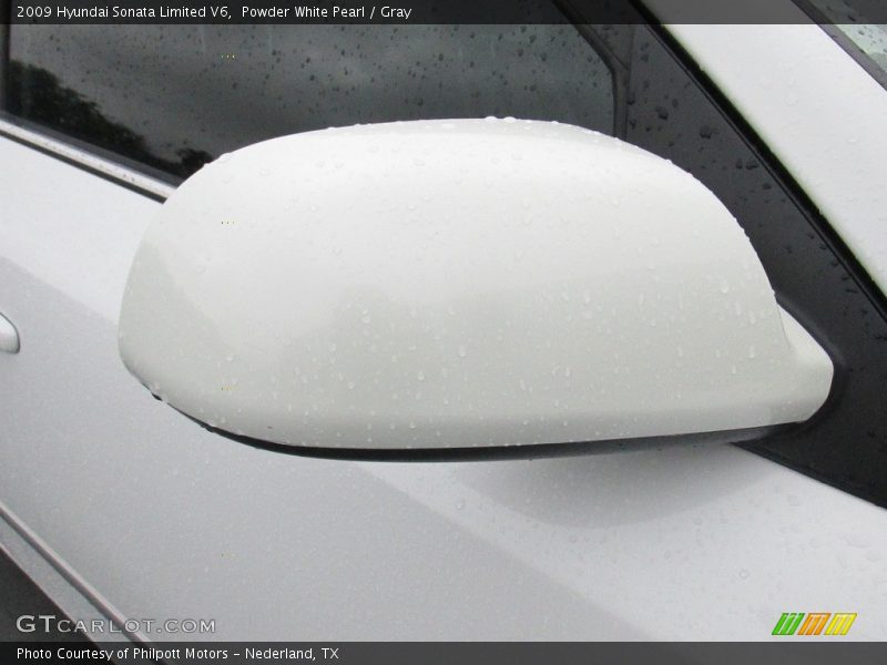 Powder White Pearl / Gray 2009 Hyundai Sonata Limited V6