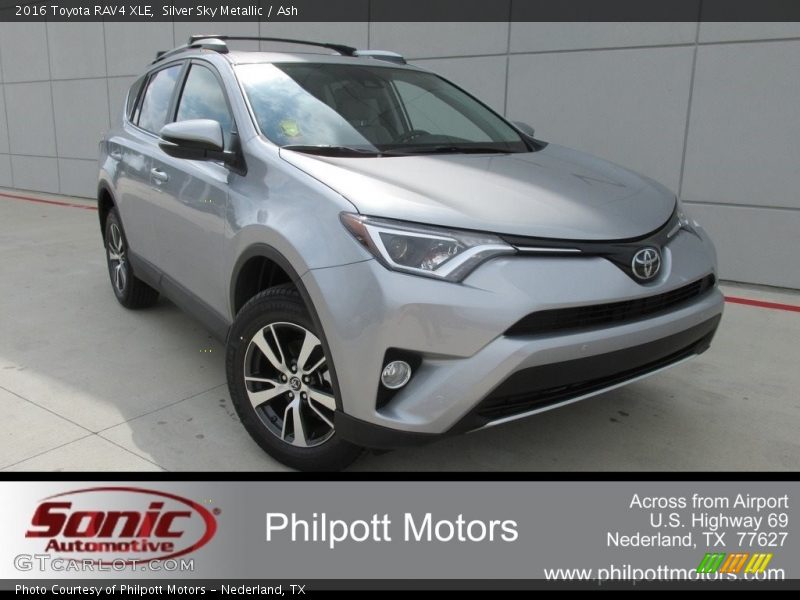 Silver Sky Metallic / Ash 2016 Toyota RAV4 XLE