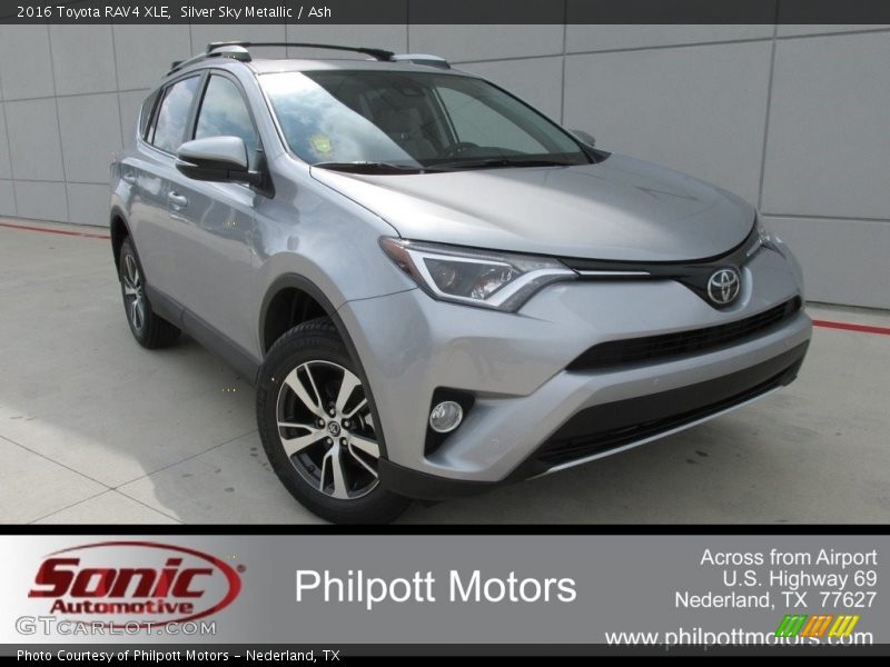Silver Sky Metallic / Ash 2016 Toyota RAV4 XLE