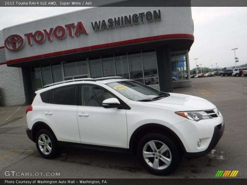 Super White / Ash 2013 Toyota RAV4 XLE AWD