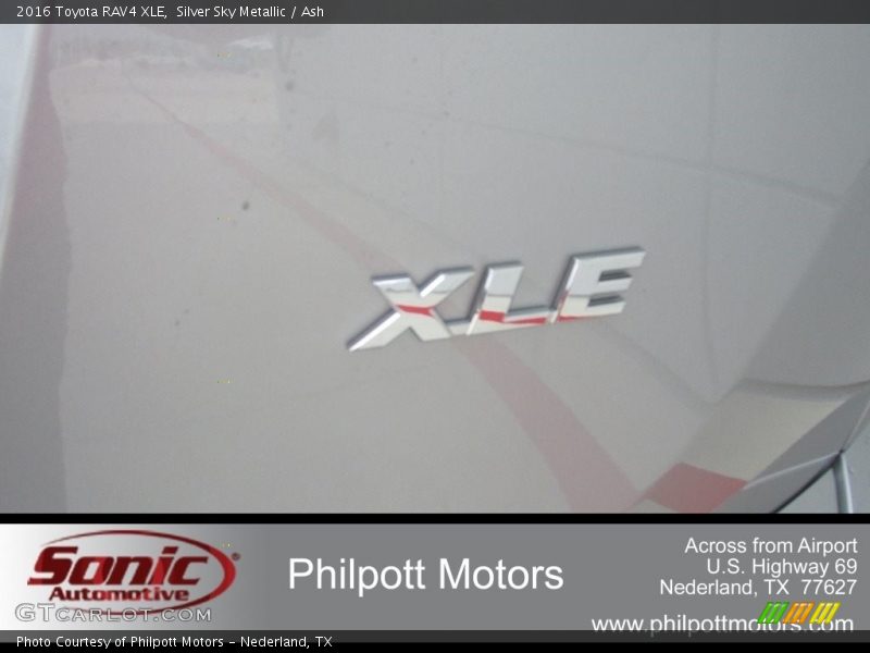 Silver Sky Metallic / Ash 2016 Toyota RAV4 XLE