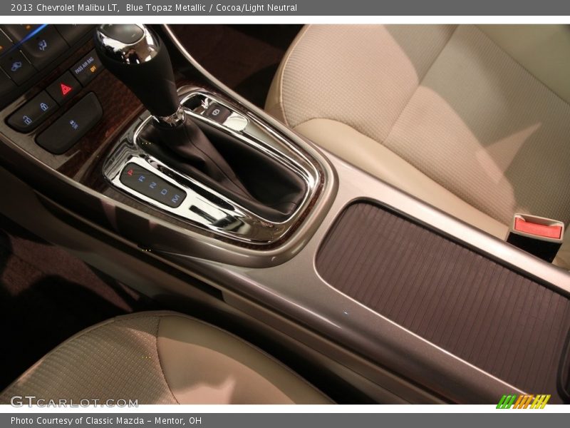 Blue Topaz Metallic / Cocoa/Light Neutral 2013 Chevrolet Malibu LT