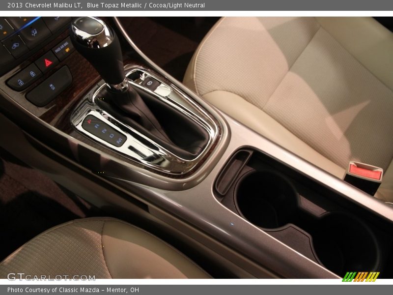 Blue Topaz Metallic / Cocoa/Light Neutral 2013 Chevrolet Malibu LT