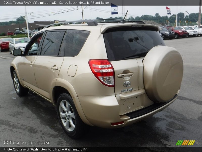 Sandy Beach Metallic / Sand Beige 2011 Toyota RAV4 V6 Limited 4WD