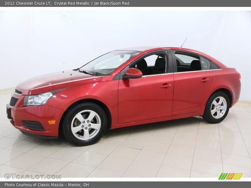 Crystal Red Metallic / Jet Black/Sport Red 2012 Chevrolet Cruze LT