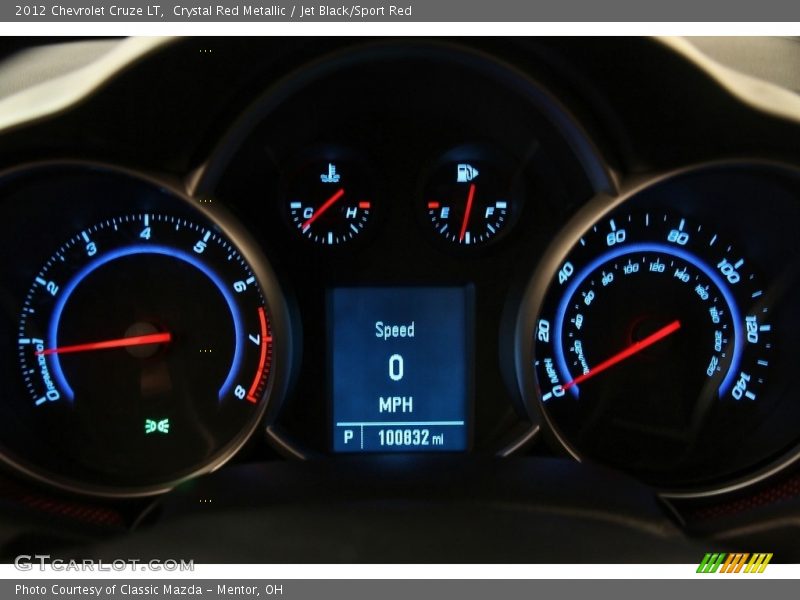 Crystal Red Metallic / Jet Black/Sport Red 2012 Chevrolet Cruze LT