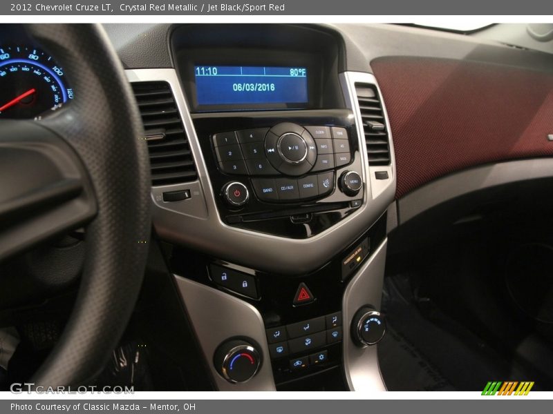 Crystal Red Metallic / Jet Black/Sport Red 2012 Chevrolet Cruze LT